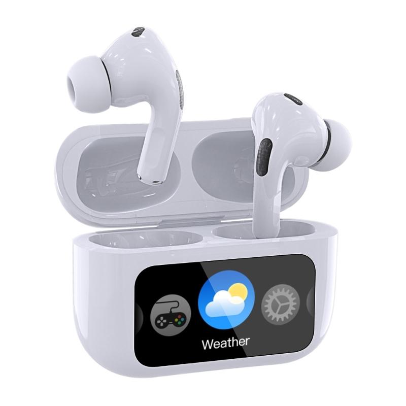 WT 1 Earbuds Touch Screen Headphones Wireless Earphones with Led Visible Display Earpiece for Sports Musics