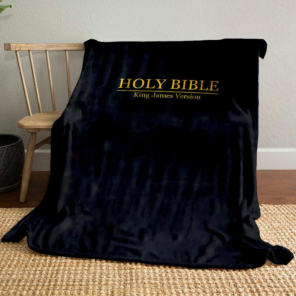 

Bible Verse Print Dark Style Throw Blanket Printed Blanket for Living Room Bed Couch lunch break Soft Cozy Blanket for Friend s festival Gift 80cm x 120cm