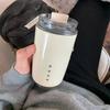 Thermosbecher Heißer Kaffee Isoliert Edelstahl Thermoglasbecher Sportflasche mit Fach Wasser Weiß Thermos