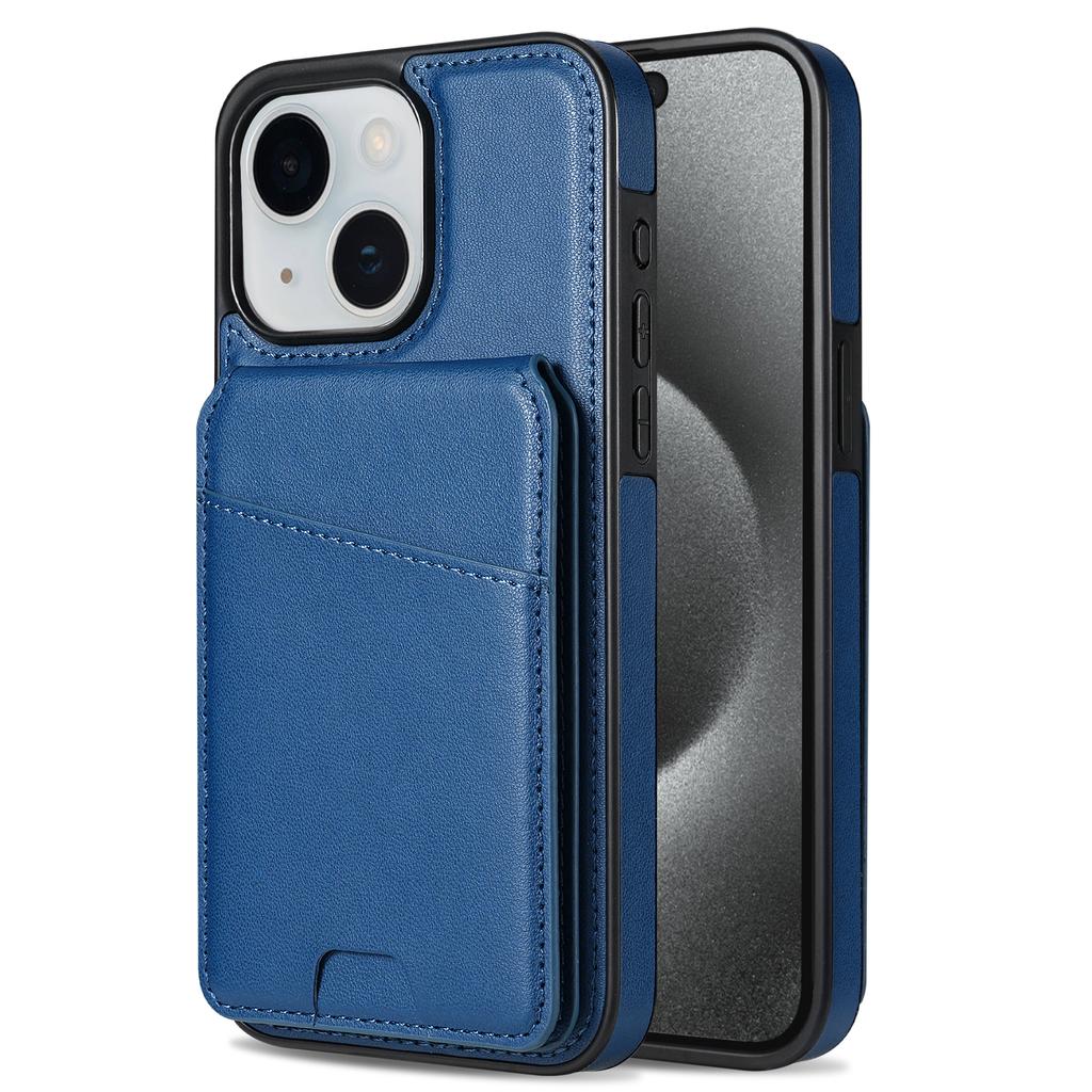 For iPhone 14 Case Compatible with MagSafe Detachable Card Holder Kickstand Leather Phone Back Cover