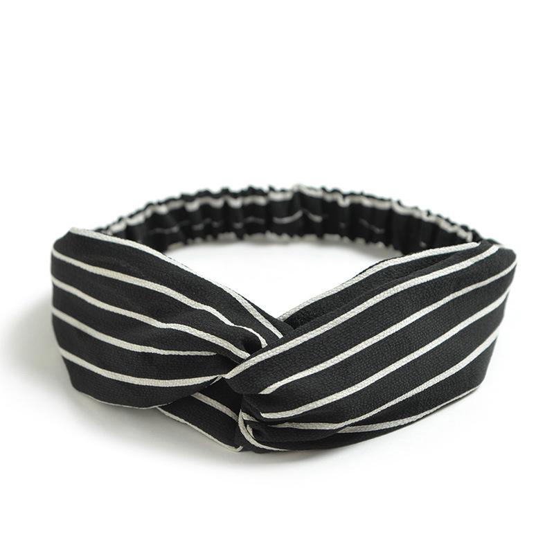 Korean Style Chiffon Elastic Headband for Women - Hair Accessory