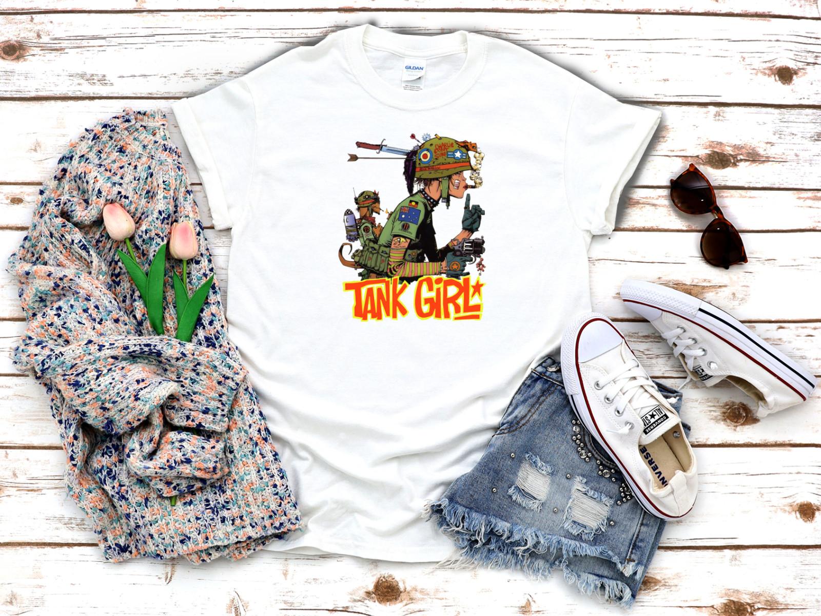 

26 Tank Girl 1995 sam Jamie Hawlett 3 4 Short Sleeve Woman T Shirt F014 Unisex T-Shirt XXXXL
