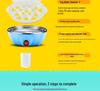 Mini Multi-Functional Egg Steamer with Automatic Power-Off for Household Use