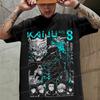 Anime Kaiju No 8 T-Shirt Kafka Hibino Herren Lustige Manga Tees Locker Rundhals Grafik T-Shirts Y2K Comic Kaiju No 8 Baumwoll-T-Shirt