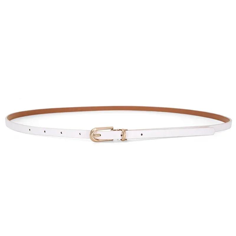 New Arrival Decorative Belt for Dresses and Sweaters Skinny PU Leather Belts for Women with Various Colors