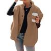 Womens Fuzzy Fleece Vest Casual Oversized Warm Button Down Vest Jacket With Pockets