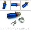 Motorcycle Exhaust Pipe Middle Link For Kawasaki Ninja 400 Z400 Z250 2017-2021 51mm Tubo De Escape Muffler System Accessories