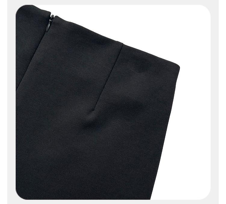 Autumn Women's High-Waisted Black A-Line Shorts: Slimming, Casual, Hot Girl Style