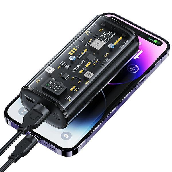Usams Powerbank 9000Mah Pd 20Wqc3.0+Pd Dual-Port Fast Charge Czarny/Black 10Kcd18901(Us-Cd189)