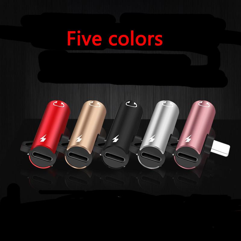 NEW 1 IN 1 Audio Headphone Charging Dual Adapter Splitter For iPhone XR XS X 7 8 11 11Pro For 1.1mm Jack to Earphone AUX Cable