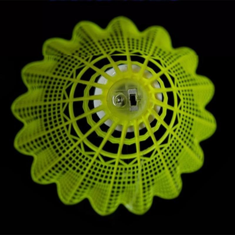 4Pcs Nylon LED Badminton Shuttlecocks Badminton Indoor Outdoor Sport Training Badminton for Ball Training Game Tool Kits