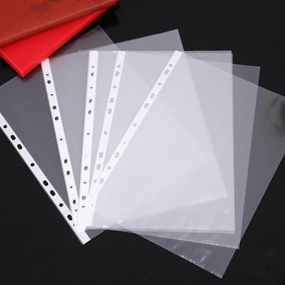 Clear Sheet Protectors 11 Holes A4 Clear Binder Sleeves Office Binder Supplies For 100 Pages Top Loading Protector