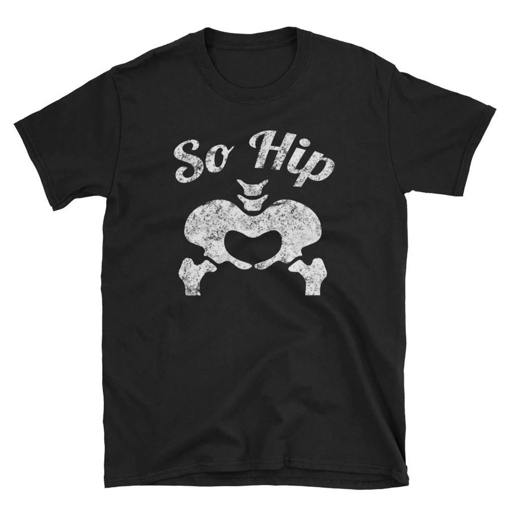 Funny Anatomy T Shirt Pun So Hip Skeleton Bone vintage Washed Stylish designer clothes streetwear Unisex homme Comfortable
