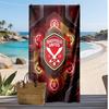 Asciugamano da Spiaggia con Stampa Calcio Sheffield United, Asciugamano Grande Morbido Asciugatura Rapida per Spiaggia Campeggio Nuoto