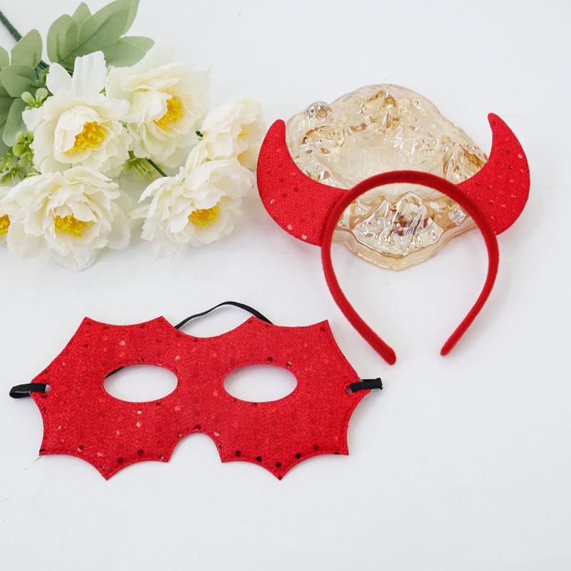 Anna Princess Halloween Costume Accessories With Plastic Devil Horn Headband For Cosplay Party