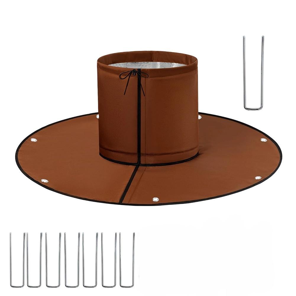 

1/2Pcs Detachable Palm Tree Root Protector 3-Layer Frost Cover For Winter Protection Tree Trunk Protector Guard Plant Covers