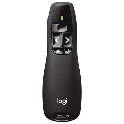 Logitech R400 Bezdrátové laserové pero Červené světlo pro otáčení stránek v PPT Řečnické pero Elektronické pero Projekční příslušenství