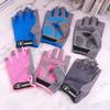 Durable And Safe 1Pair Children Gloves Half Finger Outdoor Sports Kid Cycling Boys Girls Protection Antislip Breathable Thin Spring Summer Gloves