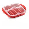 Microwave Bacon Maker Cooker Tray with Splatter Lid Safety Quick No Mess Pizza Tray in few Minute Efficient Food PrepKitchenTool