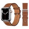 Leather Strap for Apple Watch Band 45mm 44mm 49mm 42mm 41mm 40mm Single Tour Correa Bracelet IWatch Series 9 7 8 6 5 4 SE Ultra