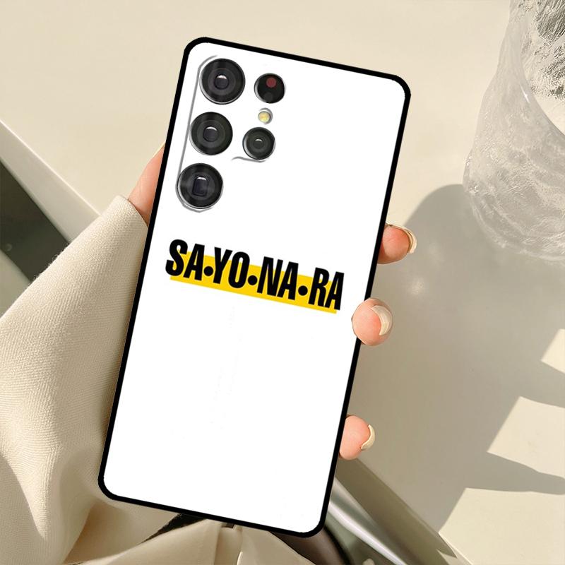 

Банановая рыба Sayonara для Samsung Galaxy S21 S22 Ultra Note 20 S8 S9 S10 Plus Note 10 Plus S20 FE чехол для телефона Galaxy S10e