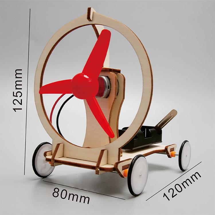 Children's Science Experiment Electric Wind Car Science And Technology Small Production Handmade Kindergarten Primary School Toy Gift