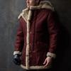 Autumn and winter orders surge suede artificial fur Amazon hooded fur collar thickened coat men's coat European size jacket