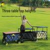 Foldable Camping Cart with Lift Table