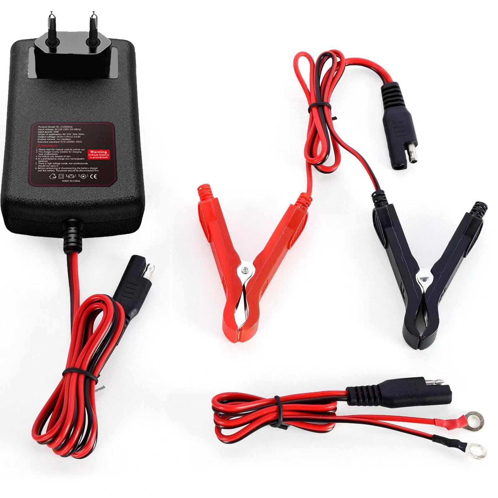 

1pc 6V/12V Lithium Battery Charger For 6V/12V Lead-acid Batteries For Cars Motorcycles Lawn Mowers Accessories