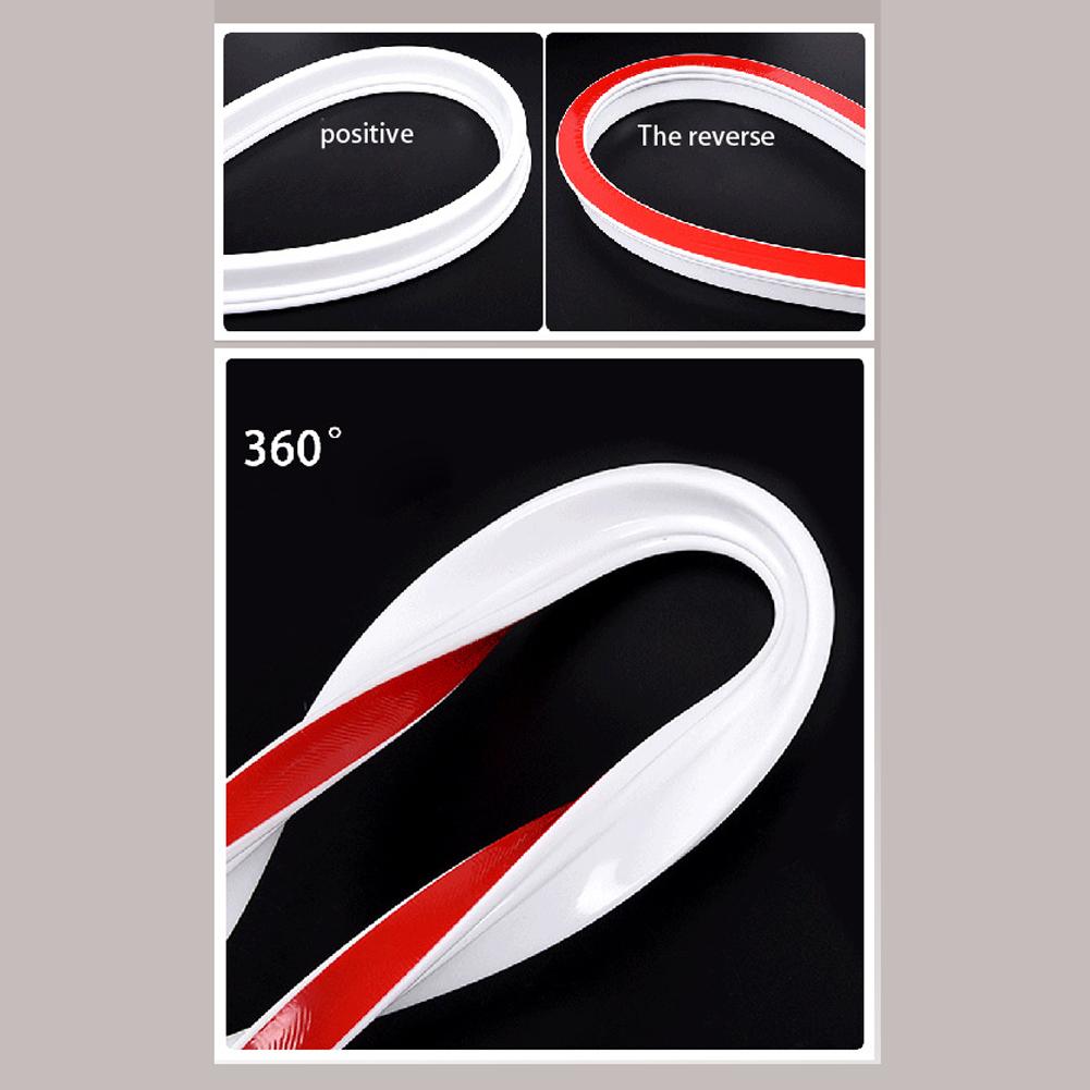 Self Adhesive 30mm Height Bathroom Water Stopper Dry and Wet Separation Flood Barrier Silicone