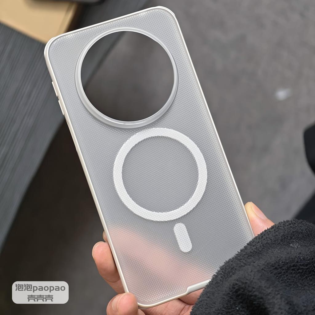 Magnetic Case For Huawei Mate 80 Pro Case Simple For MagSafe Stereoscopic Granular Texture Matte Transparent Cover Shockproof