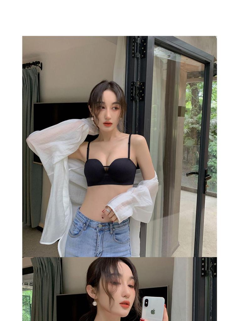 Hot Selling Strapless Push-Up Bra for Small Bust - Wire-Free, Lift & Shape, Anti-Slip, Beautiful Back Design