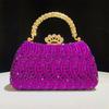 2025 Luxury Full Diamonds Evening Clutch Bag New Fashion Rhinestone Design High End Party Handbags Lady Trendy Shoulder Bag
