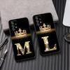 Letter M L E T K J I U Phone Case For Samsung Galaxy A57 A56 A37 A55 A36 A26 A54 A52 A35 A34 A25 A17 A16 A15 A07 A06 Soft Cover