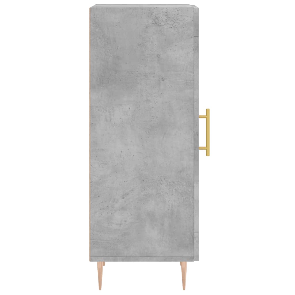 Vidaxl Szafka, Szarość Betonu, 34,5X34X90 Cm, Materiał Drewnopochodny