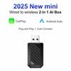 Carplay Wireless Adapter Android Auto 2in 1 Smart Dongle 2026 5G WIFI For Iphone Android Phone For Volvo Benz Mg Kia Chery VW