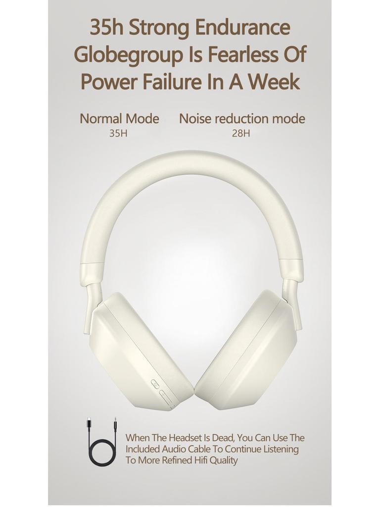 2026 Noise Cancelling M5 Over-Ear True Wireless Bluetooth Headphones: High Quality HIFI Sound