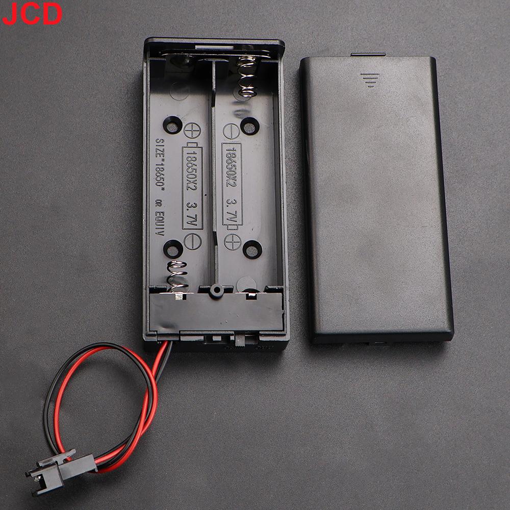 18650 2-cection Battery Holder/Box In Series With Cover Switch And PH2.0/XH2.54/SM/Jumper Male/Female/DC5521/USB Plug Connector