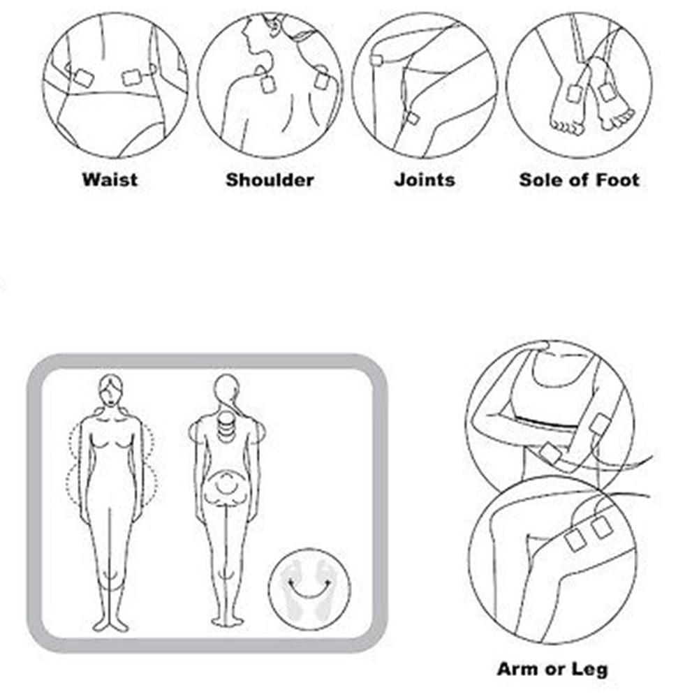Portable Handheld Electronic Pulse Massager Body Relax Therapy Stimulator