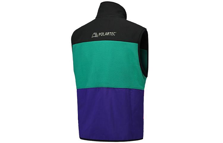 Jordan Vests Men's Black, Green & Purple Multicolor Stand Collar Moderate Urban Techwear CW5985-010