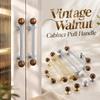 Marble Cabinet Pull Handle Walnut Wardrobe Door Handle Wood Drawer Knob Furniture Hardware