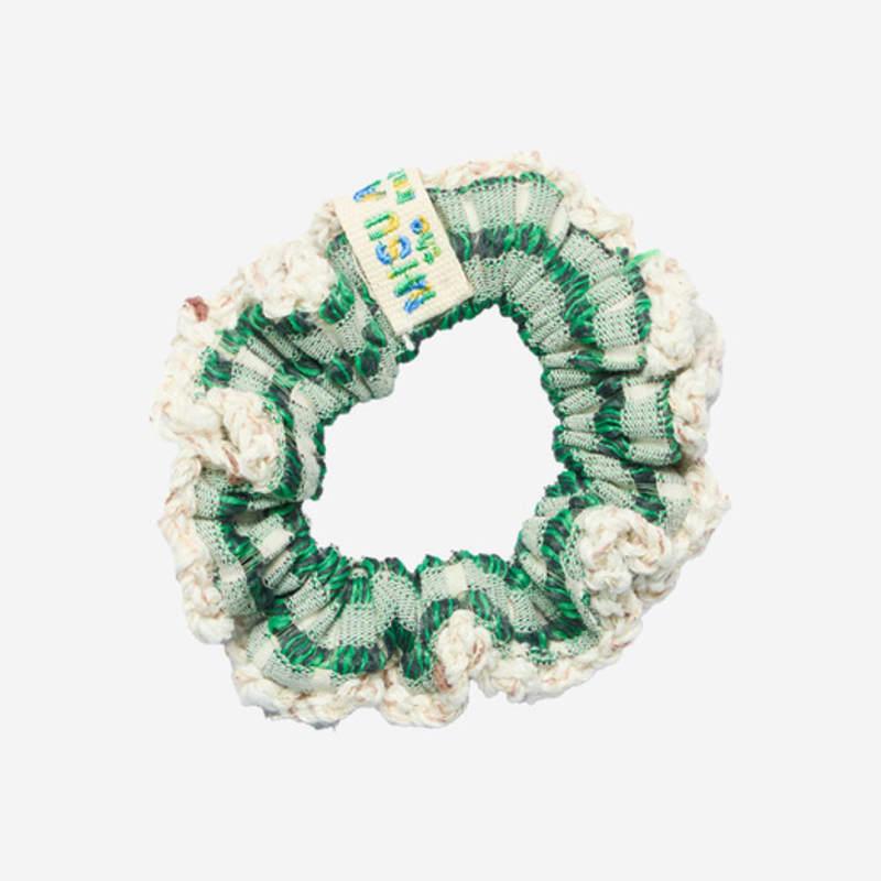 MISU A BARBE WAVE SCRUNCH SMALL GREEN