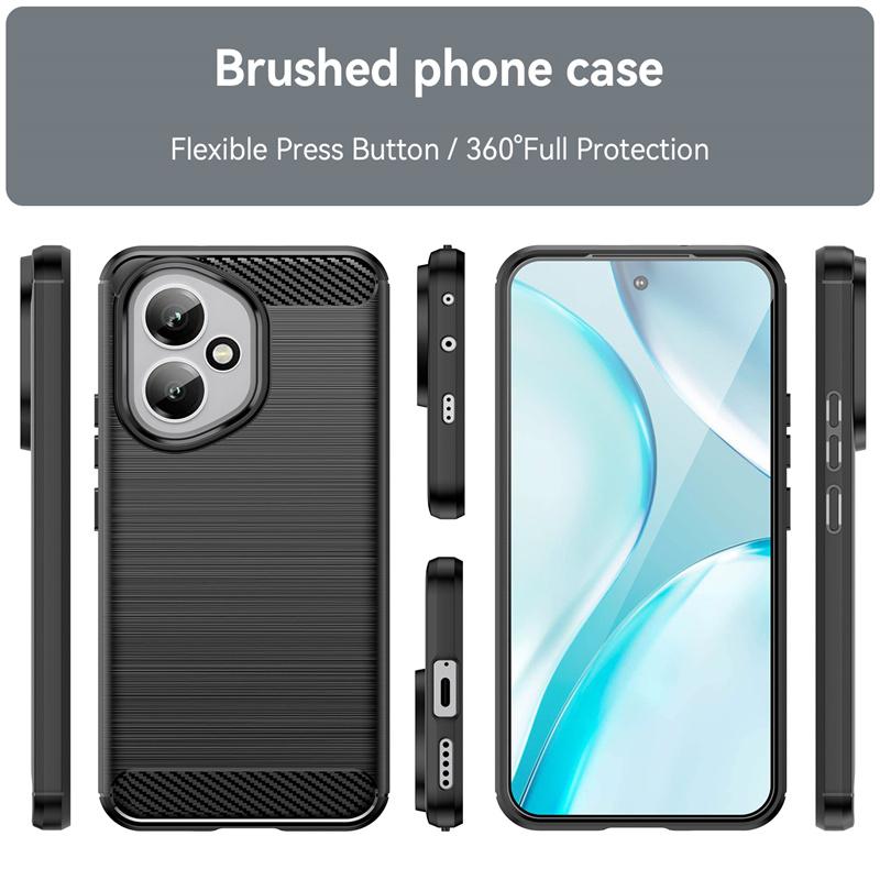 For Honor 400 Global Case Honor 400 Global Cover Shockproof Silicone Anti-Slip Brushed TPU Protective Phone Cover For Honor 400
