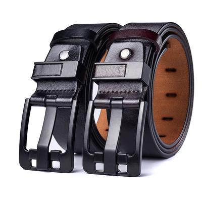Gürtel Herren Leder Dornschließe Gürtel Rindsleder Vintage Casual
