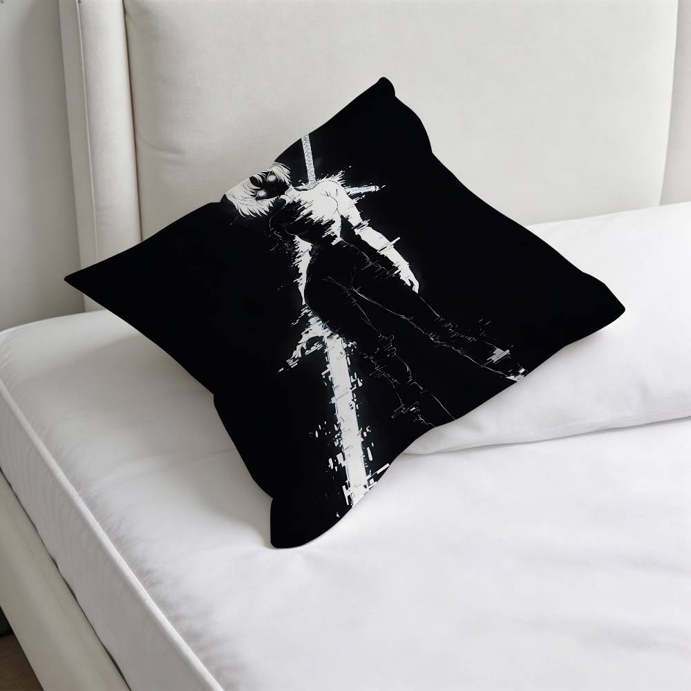 Cool NNieR AAutomata 2B Fashion Square Pillow Case Durable Throw Pillow Cover for Sofa Couch Chair