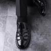 Men's Summer Sandals 2024 Luxury Artificial Leather Casual Shoes For Men Comfortable Moccasins Barefoot Outdoor Trekking Sandals