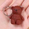 Cute Bear Matte Lipstick Keychain Lipstick Waterproof Lasting Lip Glaze Portable Lip Gloss