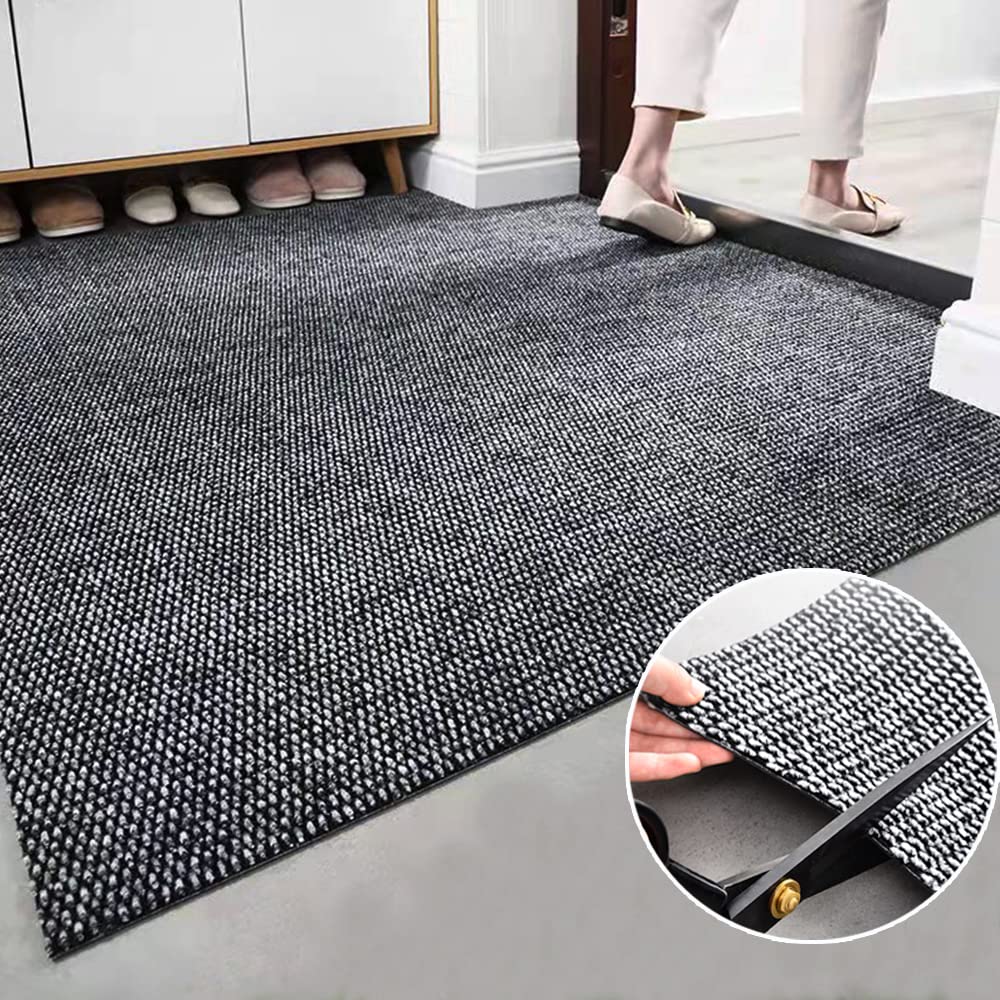 Entrance kitchen commercial large mud foot wipe mat 90 x mat, mat, outdoor, indoor, non-slip, use, plain, size, mat, simple, remover, (gray 150)