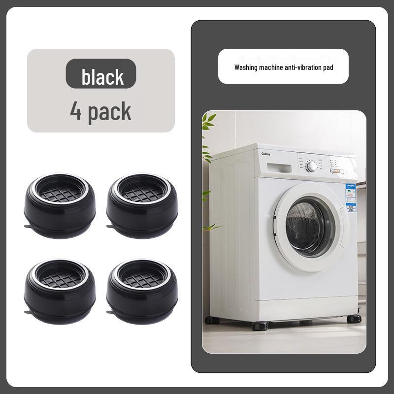 

Универсальная круглая подставка для стиральной машины с противоскользящими и антивибрационными ножками чёрный