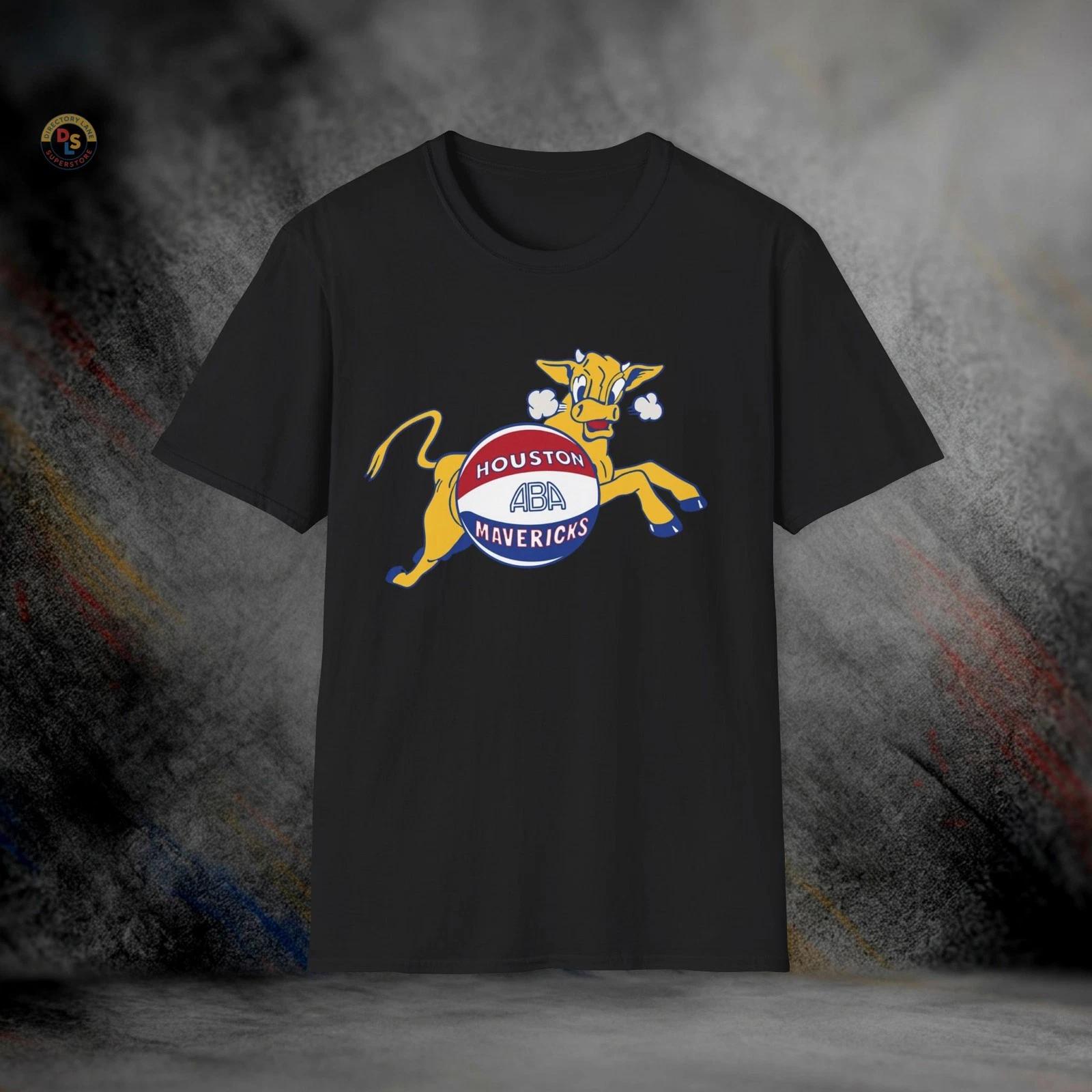 Houston Mavericks Defunct Retro Basketball T-Shirt | Softstyle Tee XXXL